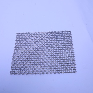 Maille métallique tissée décorative en acier inoxydable OEM, <span class=keywords><strong>rigide</strong></span> ou pliable, pour panneaux latéraux d'escalator et remplissage de balustrade - Product Image 1