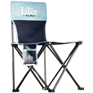 Chaise de pêche LINGTE pour homme, légère, pliable, portable, pour le camping en plein air, avec cadre en acier carbone - Product Image 1