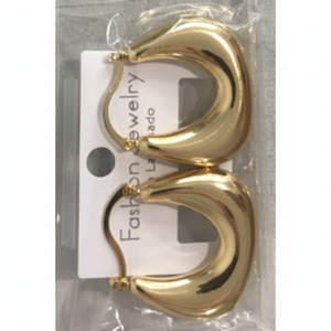 Orecchini a goccia in metallo di alta qualità stile classico Huggie orecchini placcatura in oro alla moda per feste gioielli da donna - Product Image 1