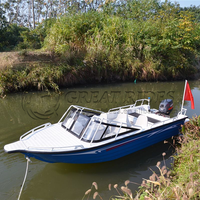 Bateau de pêche à grande vitesse en aluminium de haute qualité 14.8FT avec remorque à vendre