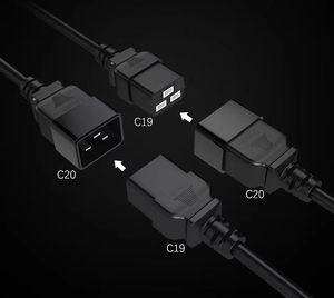 Europenen 3pin dây điện EU tiêu chuẩn 3pin cắm điện IEC C19 C20 nữ máy tính xách tay Máy tính để bàn máy tính dây điện - Product Image 4
