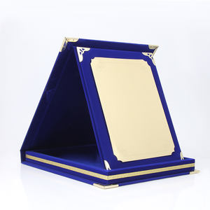 <span class=keywords><strong>Plaque</strong></span> de métal avec logo personnalisé de haute qualité <span class=keywords><strong>2022</strong></span> <span class=keywords><strong>plaque</strong></span> en bois de velours bleu - Product Image 2