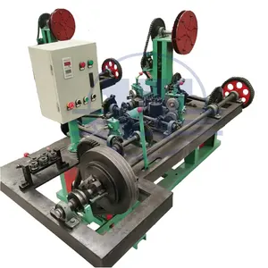 Máquina de fabricación de valla de alambre de púas, doble trenzado, galvanizado automático, directo de fábrica