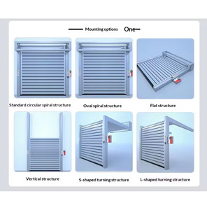 Puerta Rápida Enrollable Industrial de Alta Velocidad, Puerta Enrollable Automática con Aislamiento y Protección Contra el Viento, Puerta de Seguridad de Aleación de Aluminio - Product Image 6