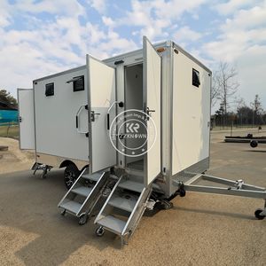 Baño Móvil de 2 Estaciones para Exteriores, Remolque con Baño, Cabina de Baño Portátil de Lujo VIP - Product Image 2
