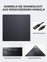 (2 pièces, expédié de Chine) Panneau solaire flexible 240W, système solaire avec micro-onduleur, centrale électrique de balcon, PV Hub