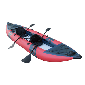 Kayak <span class=keywords><strong>gonflable</strong></span> de 4m à point de chute, <span class=keywords><strong>canoë</strong></span> de pêche pour <span class=keywords><strong>2</strong></span> <span class=keywords><strong>personnes</strong></span> avec coque en PVC durable - Product Image 2