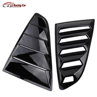 Couvre-vitre de voiture Carbon Look Exetrior Latéral de fenêtre arrière de voiture Accessoires de voiture pour Ford Mustang 2015- 2018