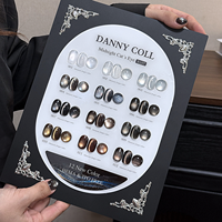 DANNYCOLL – Kit de vernis gel œil de chat 12 couleurs, marque privée, vente en gros, qualité salon, vernis à ongles gel œil de chat pour nail art, logo personnalisé