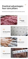 QIANQIAO Hochfloriger Teppich 5x8ft, Hochfloriger Polyester-Teppich, Anti-Shedding, Extra Dick, Luxuriöser Moderner Wohnzimmerteppich, Fabrikfertigung