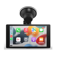 Moniteur Carplay sans fil 5 "4K IOS Carplay et Android Auto/Navigation GPS/Commande vocale/Lien miroir, Bluetooth/Enregistreur vidéo