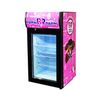 Meisda CE mini congélateur de comptoir commercial avec compresseur, affichage de crème glacée