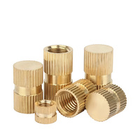 Écrou à molette moleté en laiton sur mesure en gros M2 M3 M4 M5 M6 M8 Fixation filetée intégrée Moulage par injection plastique