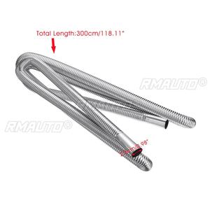 Tubo de conducto de aire para calefactor de estacionamiento de coche de 60/100/200/300 cm, manguera silenciadora de escape para calefactor diésel Webasto - Product Image 6