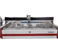 Machine de découpe à jet d'eau haute pression CNC 5 axes pour la découpe de tôles en acier inoxydable, aluminium et métal, certifiée CE