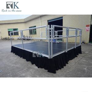 Étape en bois de plate-forme d'installation rapide avec l'approvisionnement en aluminium de jambes d'étape - Product Image 4