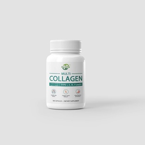 Cápsulas de Colágeno Múltiple OEM/ODM, Gran Venta, 180, 2025 mg de Proteína con Colágeno Tipo I, II, III, V, X, Apoya el Sistema Inmunológico, el Cabello y las Articulaciones - Product Image 1