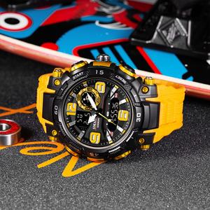 นาฬิกาดิจิตอล SMAEL คุณภาพสูง ดีไซน์เท่ กันน้ำ รุ่น 1921 พร้อมไฟเรืองแสง นาฬิกาปลุก ไฟ LED สำหรับผู้หญิงและผู้ชาย - Product Image 4