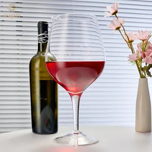 62.5 Oz büyük şarap bardağı Soda kireç camı Modern tarzı uzun kök bekarlığa veda için şarap bardağı es, doğum günleri ve kolej