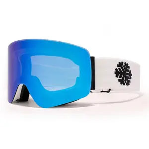 Supporta occhiali da sci per piccoli ordini occhiali da sci magnetici con logo proprio occhiali da neve per adulti antiappannamento uv400