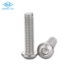 Boulons de serrage creux hexagonaux à bouton en acier inoxydable 304/316 ou titane A2-70, filetage UNC, haute vitesse - Product Image 3