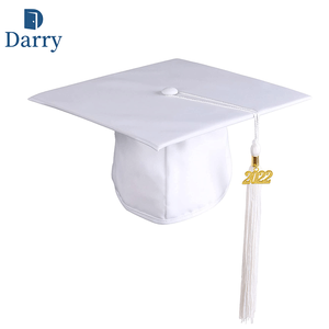 Venta al por mayor baratos adultos uniformes <span class=keywords><strong>escolares</strong></span> Unisex académico mate blanco desechable vestido de Graduación - Product Image 3