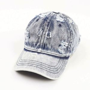 Casquette de baseball vintage en jean, style Dad Hat, personnalisée, délavée et vieillie, unisexe, sportive, formelle, toutes saisons, vente en gros - Product Image 4