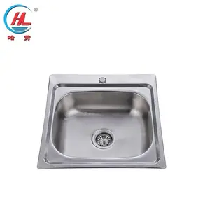 China Supplier Low MOQ Countertop 3 Holes Stainless Steel Kitchen Sink