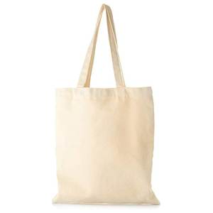 Bolsas de compras de lona de algodón 100% del proveedor de Vietnam Diseño de patrón de letra amigable y atractivo - Product Image 1