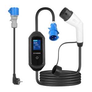 เครื่องชาร์จรถยนต์ไฟฟ้าแบบพกพา 7KW รุ่นใหม่ ชนิดที่ 2 กระแสไฟปรับได้ 32A ปลั๊ก CEE Schuko ควบคุมผ่านแอปอัจฉริยะ สายชาร์จปรับความยาวได้ - Product Image 3