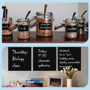 Black Chalkboard Peel & Stick/Self Adhesive Wallpaper Blackboard Wall Decal Sticker Large ChalkBoard Paper Roll - Product Image 5