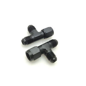 Lega di alluminio Billet nera an10-10 (10AN) a 2 x An10 (10AN) giunzione a 3 vie T Block Flare femmina adattatore maschio un raccordo fule - Product Image 3