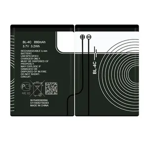 890mAh 5310 6600 Pli 6600f 6700 Glissière pour nokia batterie d'origine prix BL-4C