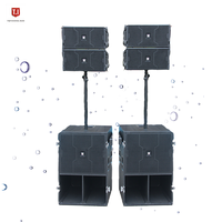 Solution de diffusion de haut-parleur Line Array Auditorium double professionnel de 10 pouces pour les auditoriums d'entreprise