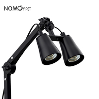 NOMOY PET nouveau support de lampe à double tête de lampe réglable par adsorption pour reptiles