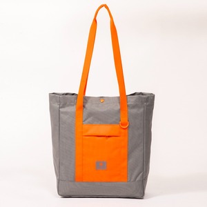 Gray and orange colorful design <b>handbag</b> fashionable large capacity shoulder bag daily <b>travel</b> - Product Image 1