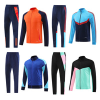 Nouvelle Collection 2024-2025 – Ensemble Hiver Paris à Manches Longues – Survêtement Homme en Tissu Polyester Imprimé par Transfert Thermique 280g avec Veste à Poches