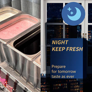 Máquina comercial de helado suave de 720 piezas/hora, 5 sabores, con bomba de aire, para helado americano. - Product Image 5