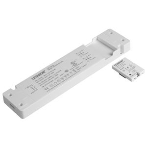 Controlador LED inteligente global personalizado al por mayor para tiras de luz, regulable Triac, de plástico, AED60-12V-SG, 12V de voltaje constante, fuente de alimentación impermeable - Product Image 1