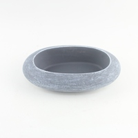 Pot en ciment, design personnalisé, léger, petit pot circulaire, boîtes en béton et en fibre de verre pour pots de fleurs et jardinières
