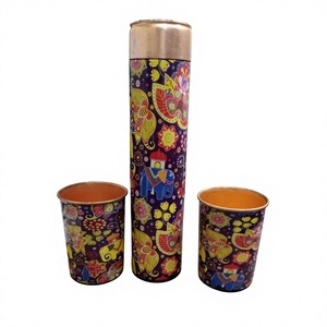 Home And Office Drinkware Pure <b>Copper</b> Water Bottle With Glasses Health Beneficial Drinking Fine <b>Copper</b> Customized Water Bottle - Product Image 1