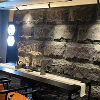 Vente en gros usine – Panneau mural moderne en polyuréthane (PU) imitation grand carrelage de galets artificiels pour usage intérieur (salle à manger, hôtel, chambre)