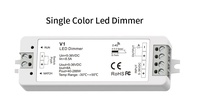V1 LED Dimmer Lampu Strip LED Satu Warna DC 5V-36V Nirkabel RF 2.4G Remote Control Jangkauan 30M Pengontrol Sentuh Terpasang Di Dinding