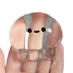 Jouet en silicone transparent en forme de méduse pour bébé, mignon, au design élégant, pour soulager le stress, pour les enfants de 14 ans et plus - Product Image 1