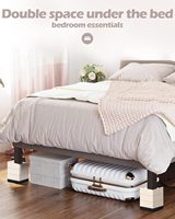 Tclouda Supports de meubles multifonctionnels réglables en caoutchouc robustes, carrés de 1,5, 3 et 4 pouces, capacité de 1300 lb, pour rehausseurs de lit et usage domestique