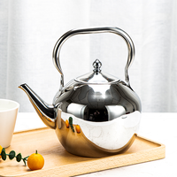 Bouilloire à eau en acier inoxydable poli argenté et doré, écologique, style saoudien, avec sifflet, 1,2L-4,0L, personnalisable