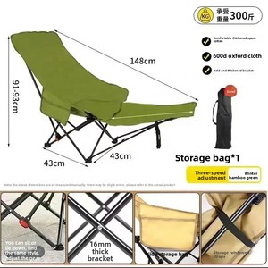 Hiện Đại Ngoài Trời Ngả Ghế Ba-Vị Trí Có Thể Điều Chỉnh Oxford Vải Kim Loại Gấp Bãi Biển Ghế Cho Cắm Trại Trăng Nap Câu Cá - Product Image 4