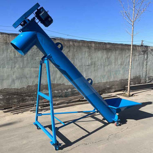 Convoyeur hélicoïdal incliné 5,5 kW 380 V à vitesse réglable, durable pour usine de fabrication - Product Image 1