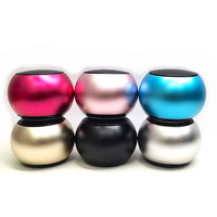 Haut-parleurs stéréo Bluetooth mini portables en alliage d'aluminium M3 3 watts, mini haut-parleur portable en métal