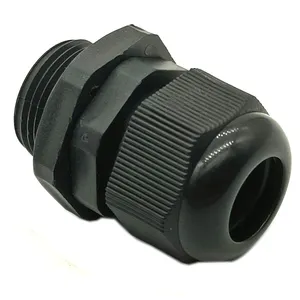 Adjustable Locknut Waterproof IP68 Joint M22 Nylon Cable Gland for 10mm-14mm Dia Cable Wire